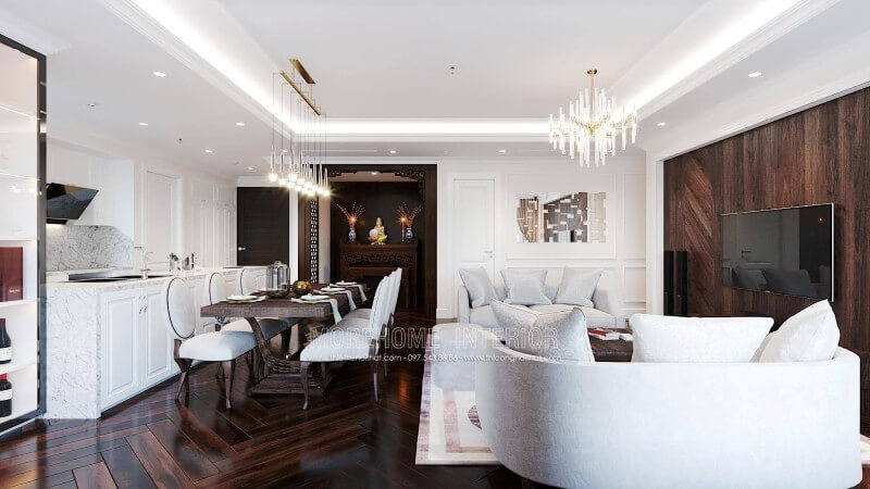 Mẫu tủ bếp gỗ tự nhiên không bao giờ lỗi mốt hiện nay Tủ bếp đẹp, tủ bếp đẹp hiện đại, tủ bếp An Cường, tủ bếp cao cấp