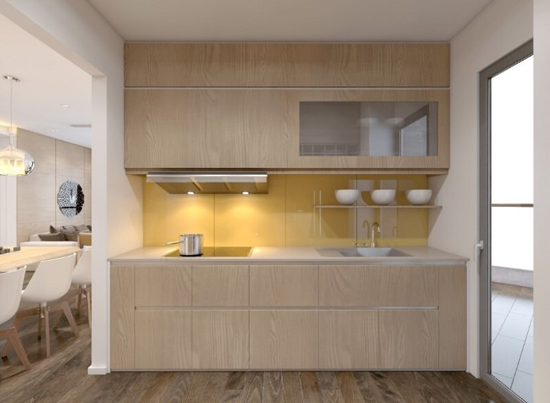 Mẫu thiết kế hệ tủ bếp gỗ công nghiệp kết hợp với thiết bị nhà bếp thông minh mang đến một căn phòng bếp lí tưởng Tủ bếp đẹp, tủ bếp đẹp hiện đại, tủ bếp An Cường, tủ bếp cao cấp